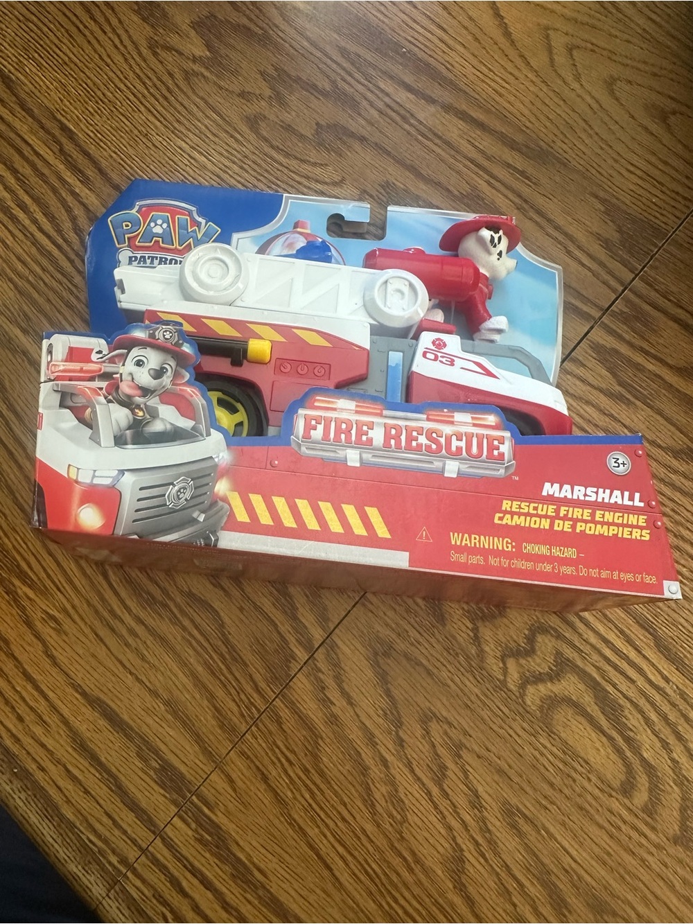 Paw Patrol Marshall Fire Rescue Engine Toy - Red, White, Yellow